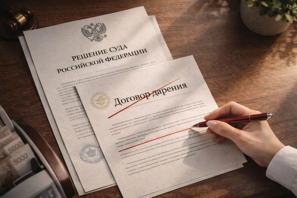 Договор дарения признан недействительным решением суда